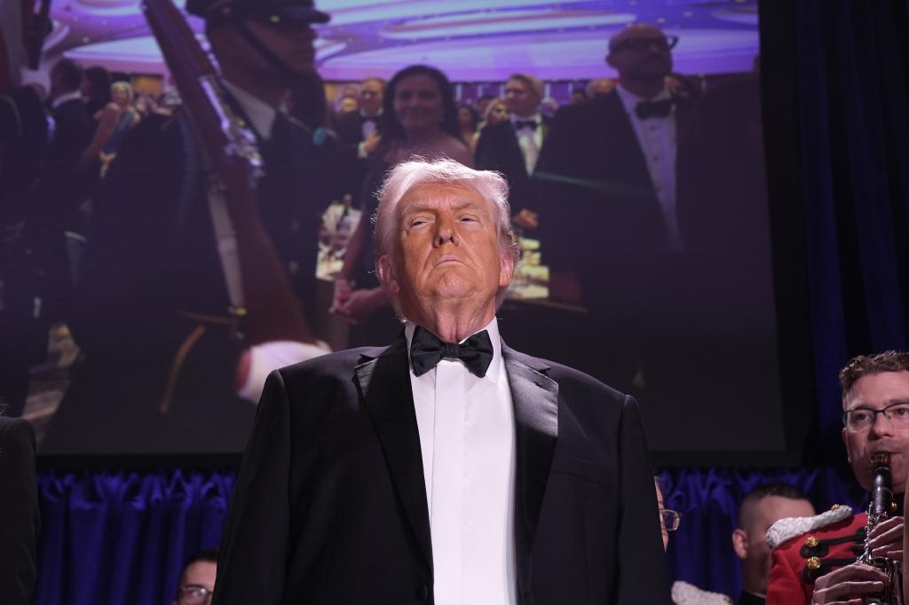 Donald Trump en una imagen de anoche.