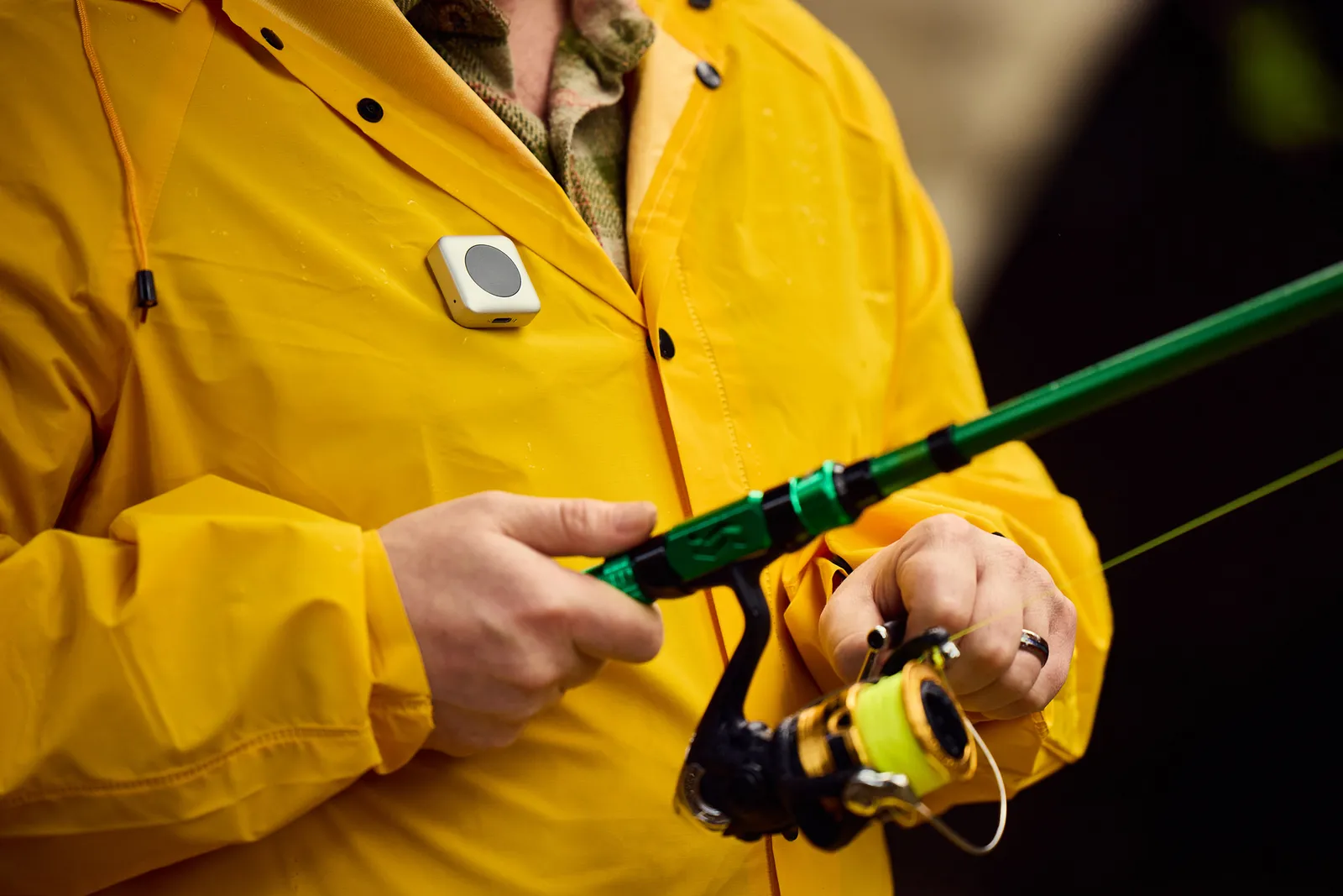 Image may contain Clothing Coat Adult Person Device Screwdriver and Tool