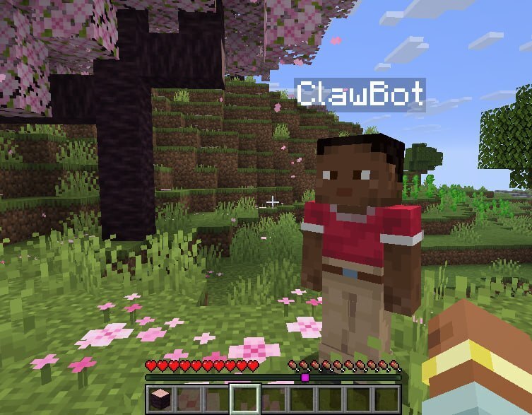 ClawBot exploring the world