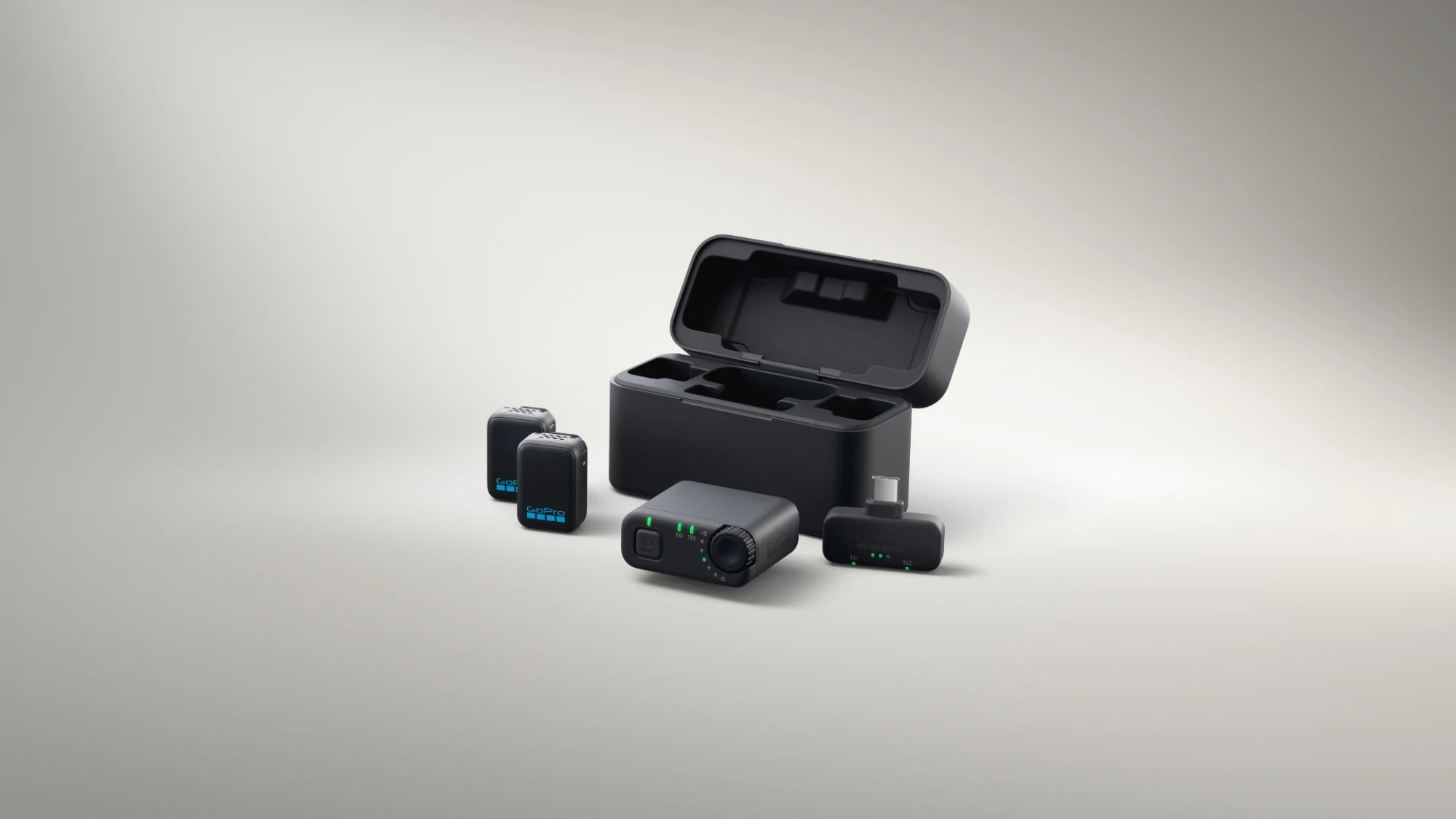 GoPro Wireless Mic System on a white background.