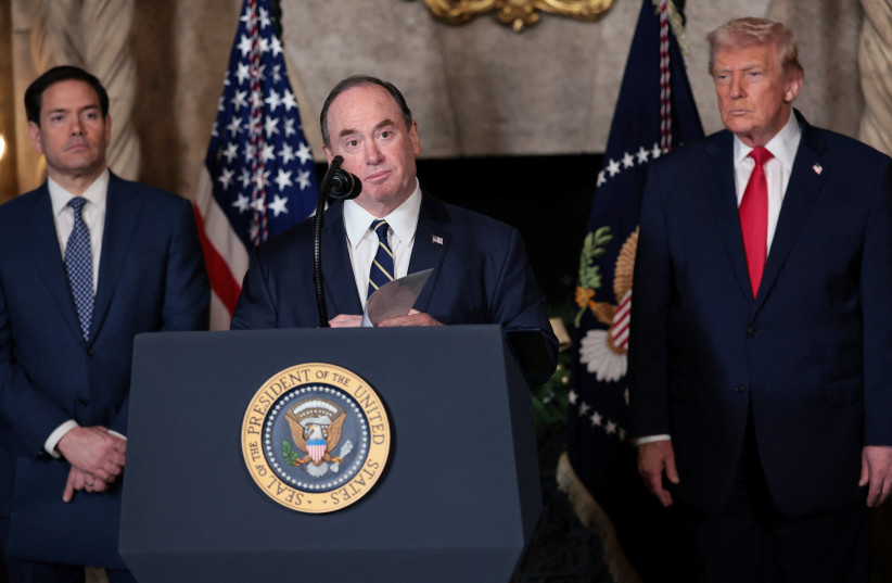 U.S. Secretary of the Navy John Phelan speaks, after President Donald Trump announced the Navy's ''Golden Fleet'', at Mar-a-lago in Palm Beach, Florida, U.S., December 22, 2025.