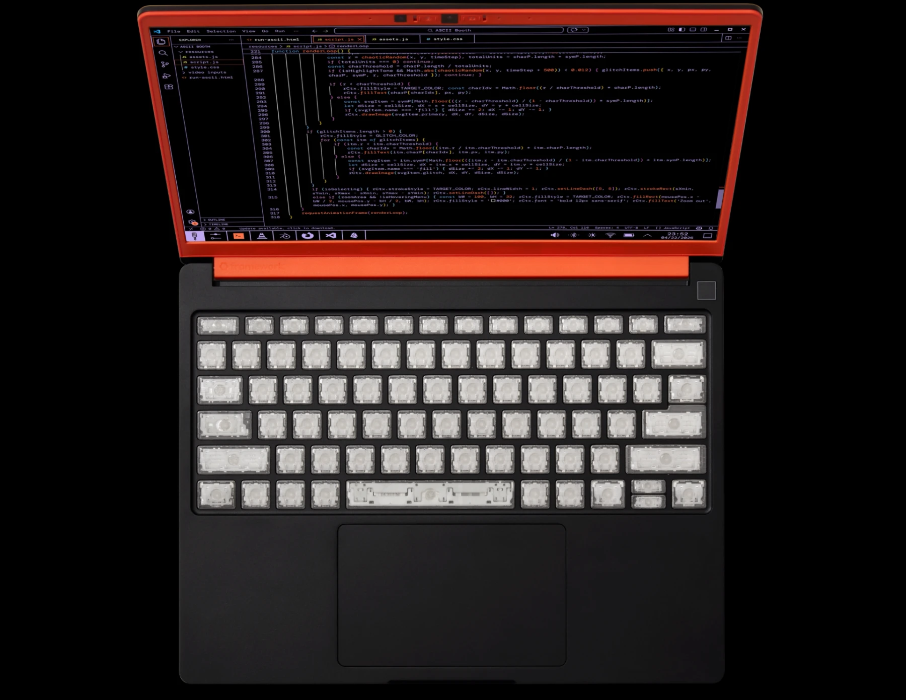 Some customization options for the Framework Laptop 13 Pro.