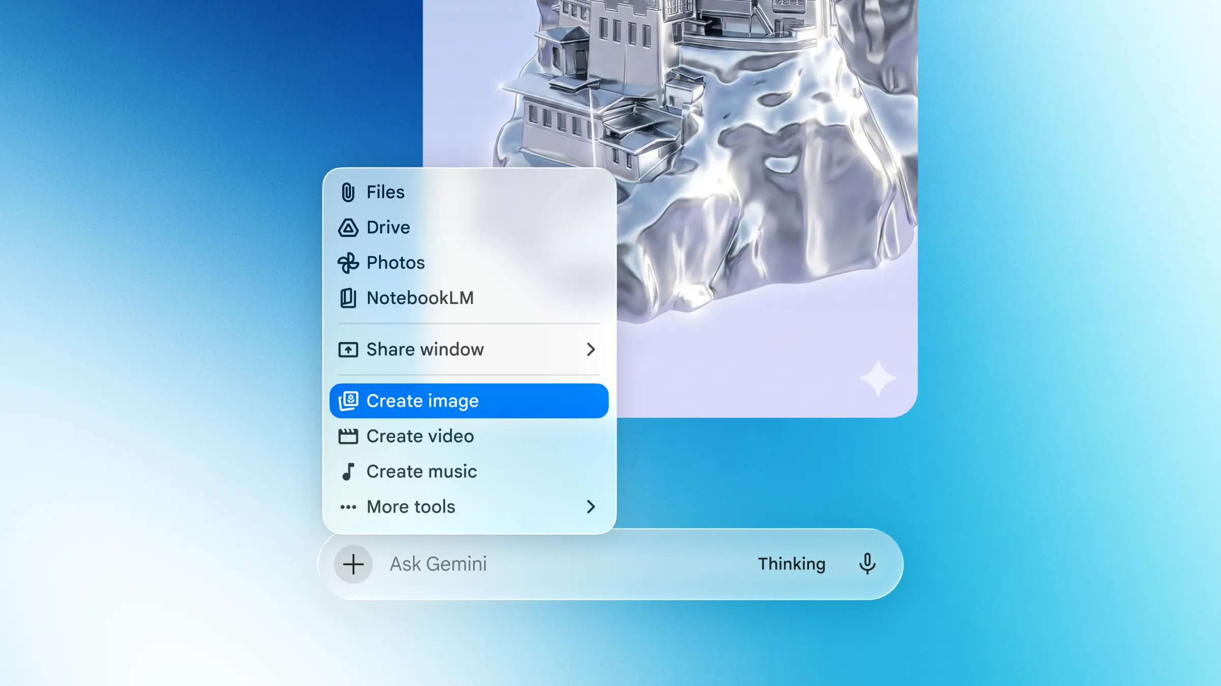 You can use Gemini on macOS to generate images, videos, and music, too.