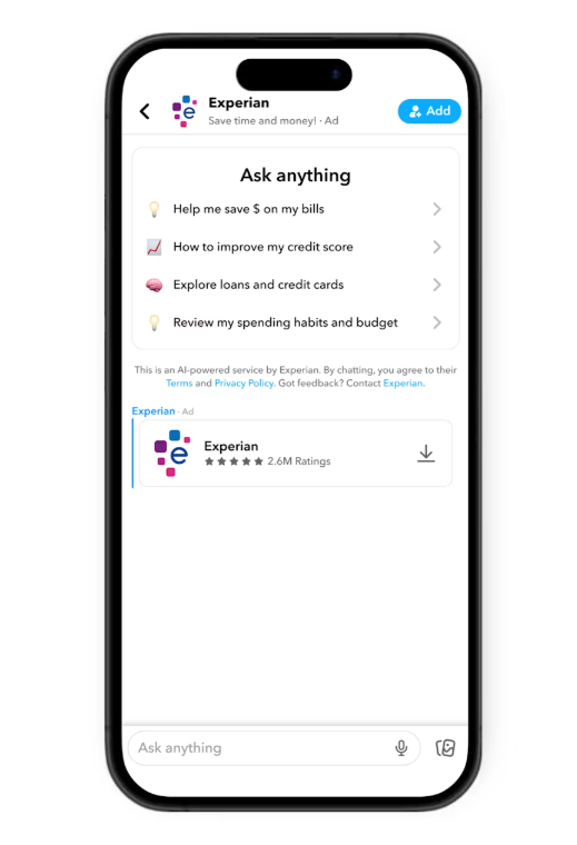 Snapchat moves ads into chats with AI agents designed to feel like conversation