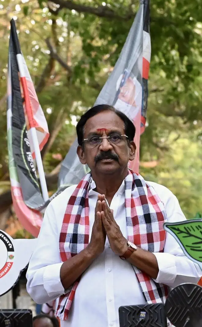 Aadi Rajaram of the AIADMK, who will face-off against Udayanidhi Stalin in Chepauk constituency, on the campaign trail Aadi Rajaram of the AIADMK, who will face-off against Udayanidhi Stalin in Chepauk constituency, on the campaign trail