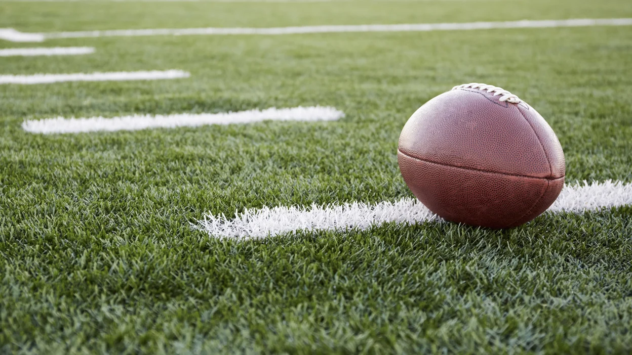 american football on field