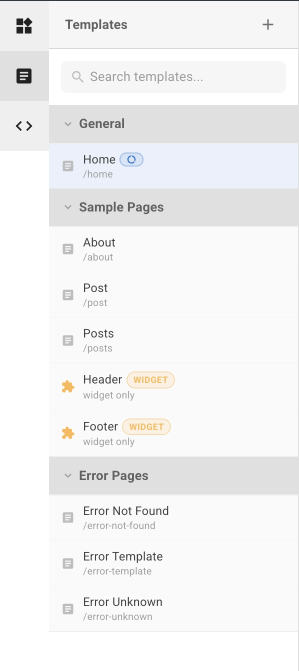 WP Next Editor templates and widgets