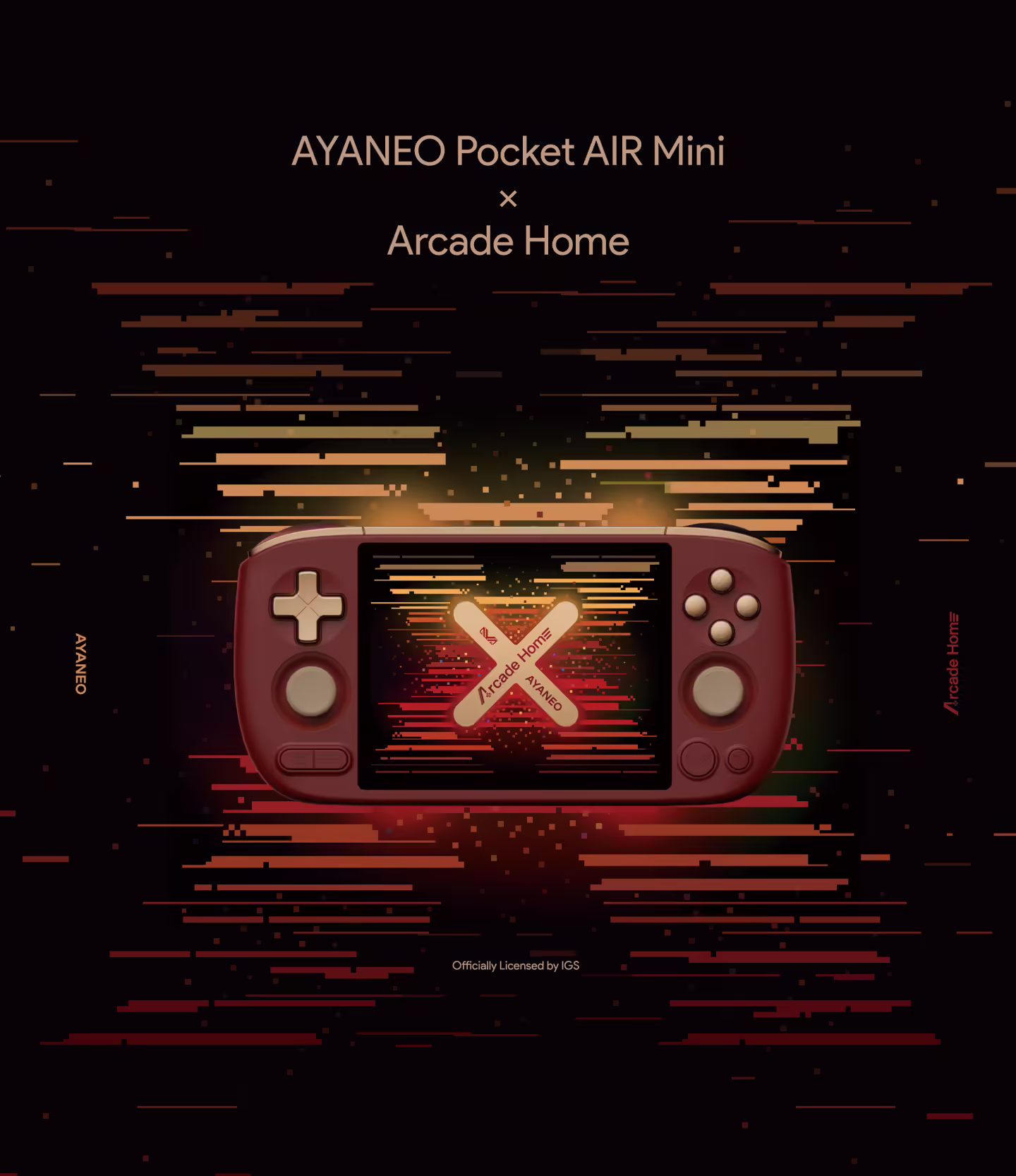 AYANEO Pocket AIR Mini 安卓掌机 Arcade Home 联名款发布:IGS 正版授权游戏,739 元起