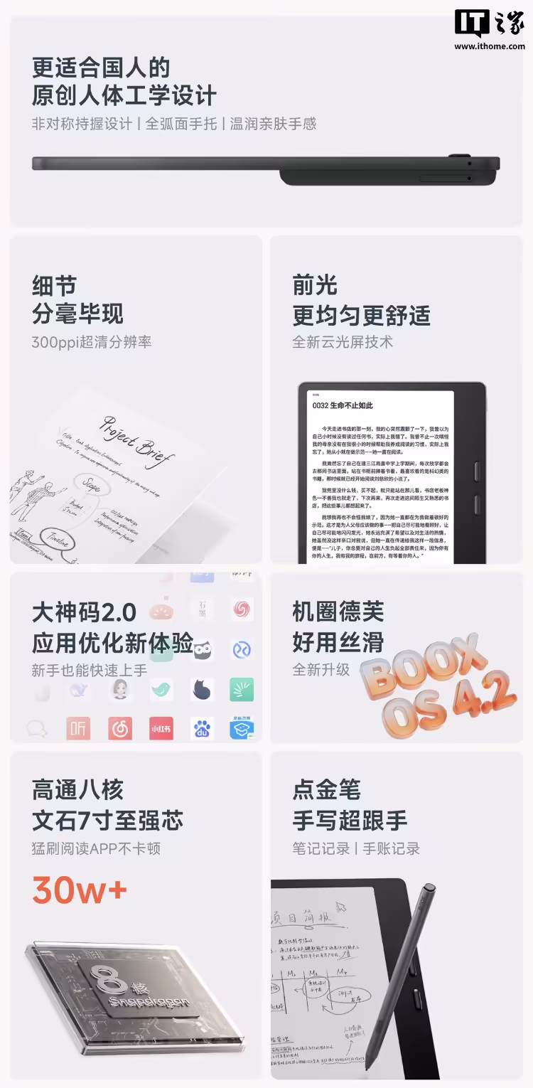 文石 Leaf5+ 黑白墨水屏电纸书新增“森林绿”配色:配 7 英寸 Carta 1300 面板,1899 元