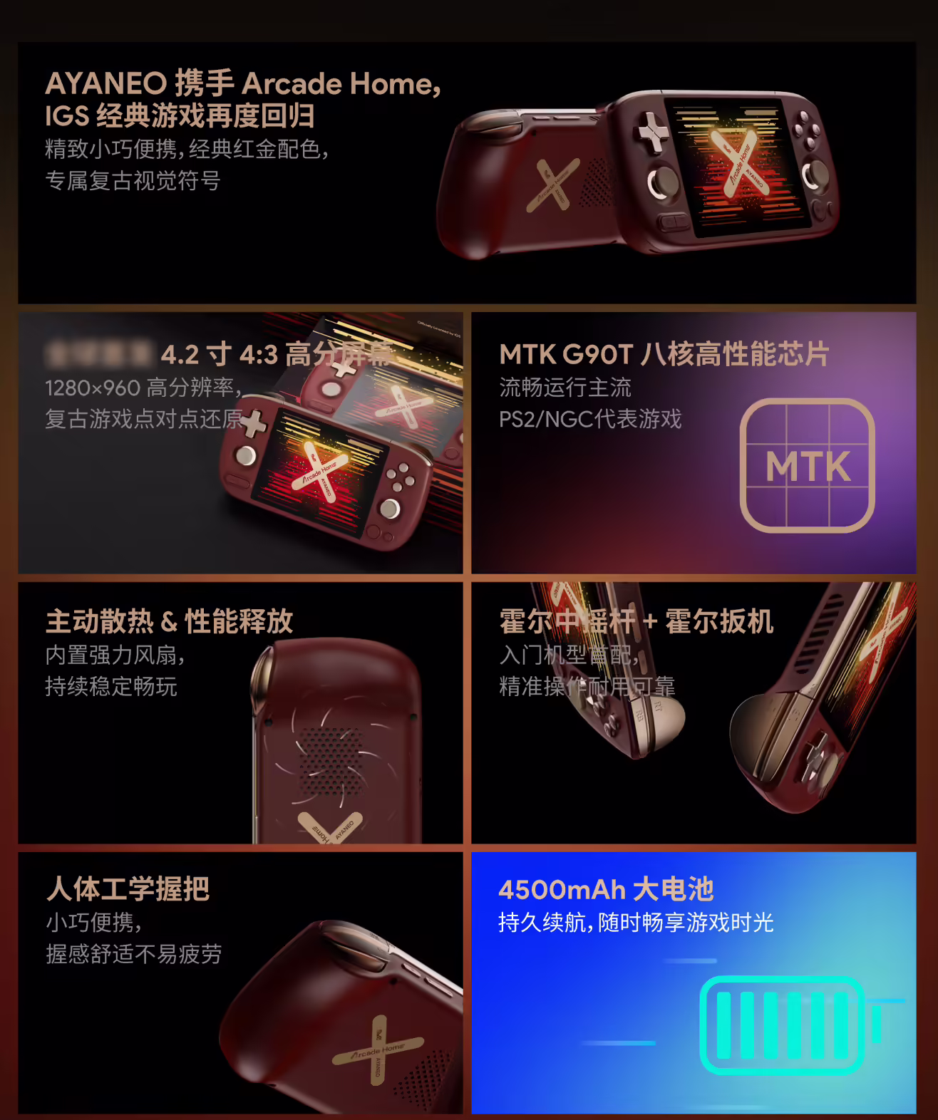 AYANEO Pocket AIR Mini 安卓掌机 Arcade Home 联名款发布:IGS 正版授权游戏,739 元起